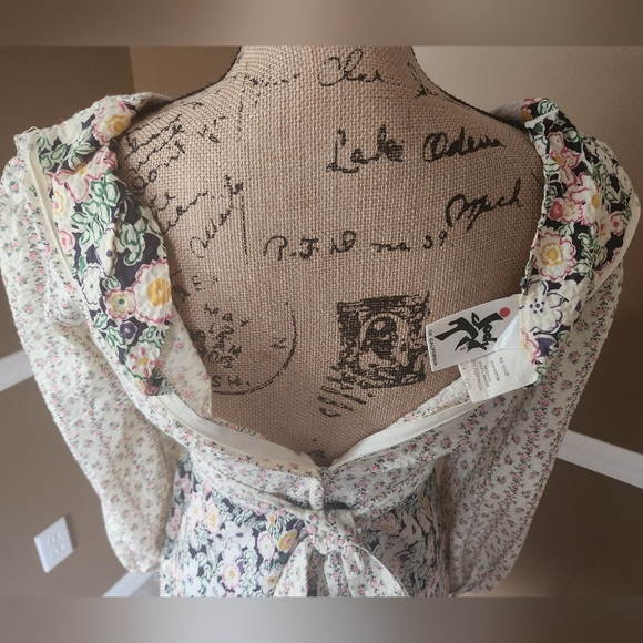 Jody Of California Vintage 1970's Prairie Dress Sz 5 - Picture 4 of 8